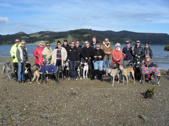 Group photo of most of us on Colville beach. Me and Krissy are on the right, with our Mum :-)